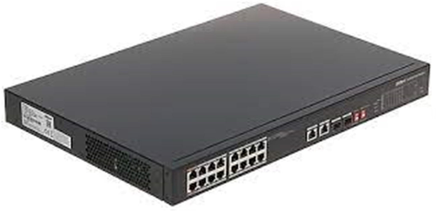DAHUA PFS3218-16ET -135 16 PORT GIGABIT +1XRJ45-1XGB SFP COMBO 135W POE RACKMOUNT SWITCH