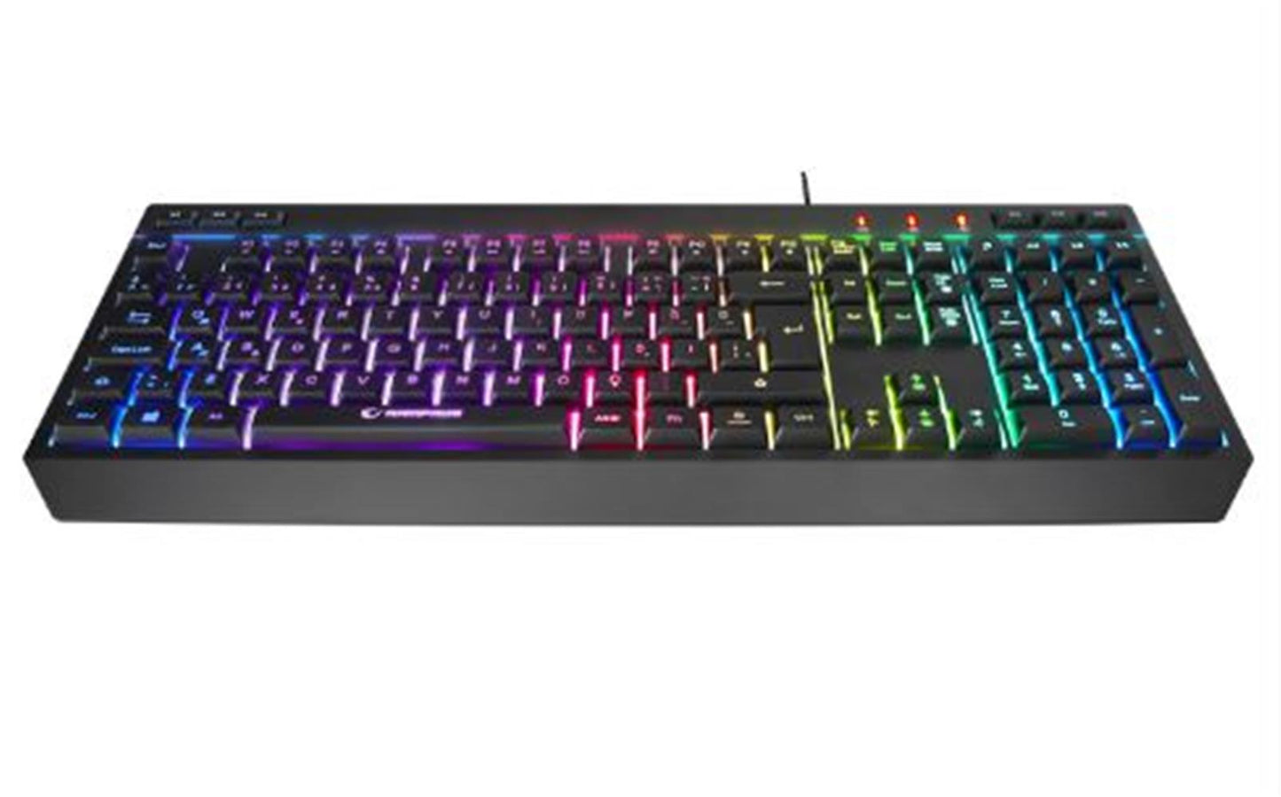 Rampage KM-R57 Siyah RGB Aydınlatmalı Q Oyuncu Multmedia Klavye ve 12800 DPI Mouse Gaming Set