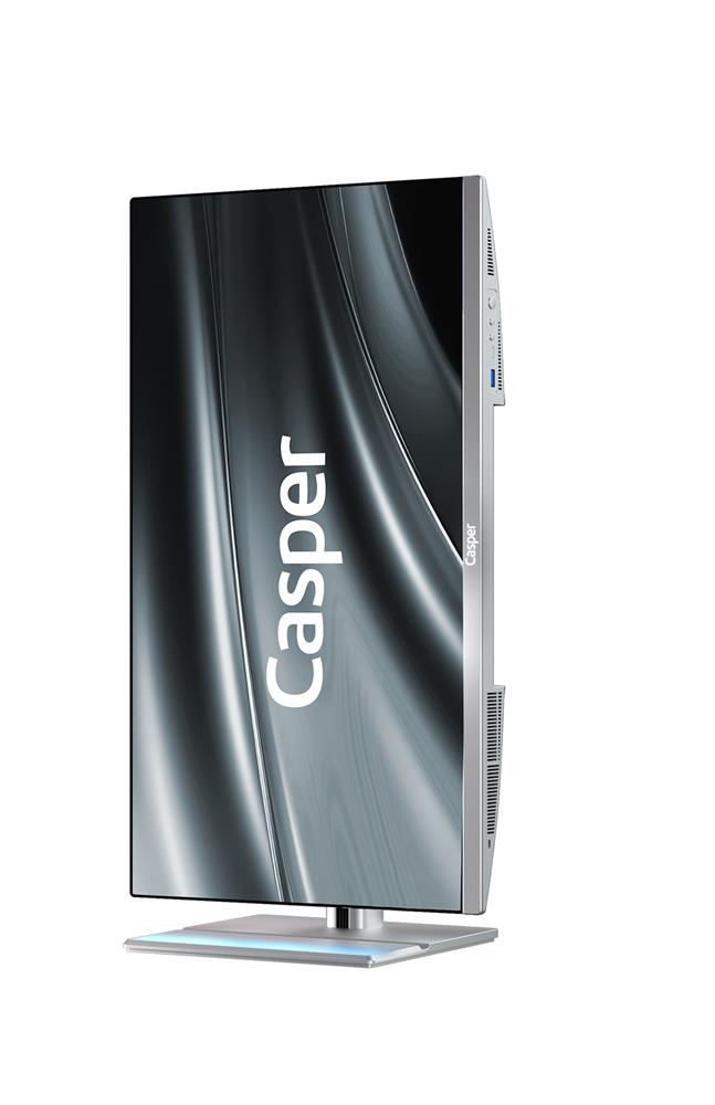 Casper Nirvana A97.255H-BE00X-V-G Gri Ultra 7 255H Ai 16GB 500GB NVME 27" Pivot FreeDOS All In One