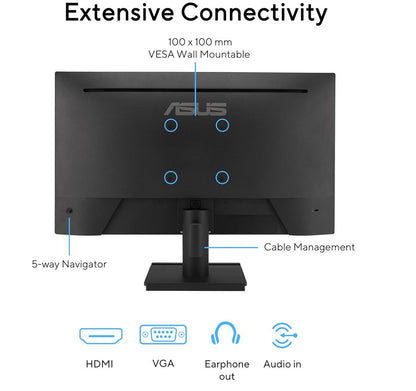 Asus 23.8" VA249HG IPS 1920x1080 1ms 120Hz 300cd VESA 3YIL Monitör