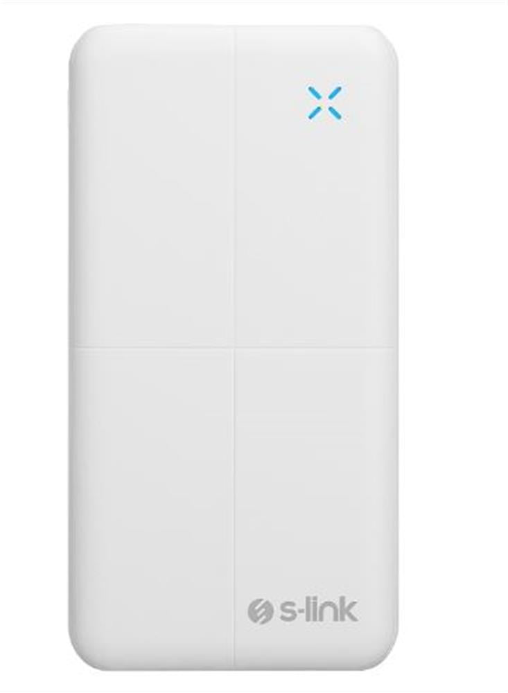 S-link IP-G12N 10000mAh Micro+Usb+ Type-C Giriş+Çıkış Beyaz. Taşınabilir Pil Şarj Cihazı Powerbank