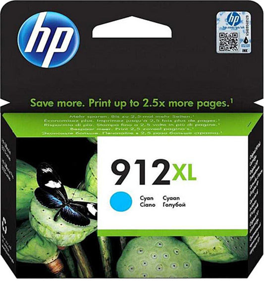 HP 912XL Yüksek Kapasite Cyan Mavi Kartuş 3YL81A
