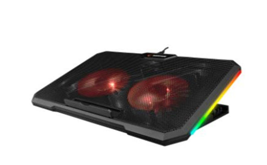 Addison Rampage AD-RC12 CLAW Siyah 2 Fan 2 USB RGB Işıklı 15"-17" Notebook Soğutucu Stand