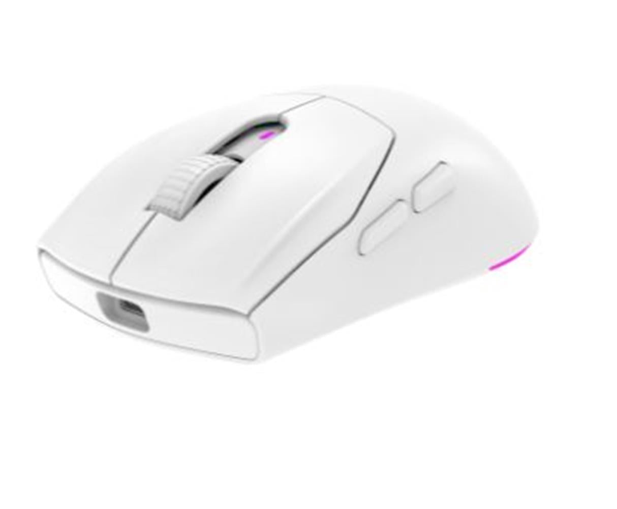 Rampage PROTE M5 PRO Kablosuz Beyaz RGB Ledli Şarjlı 26000 DPI 3395 Sensor Gaming Oyuncu Mouse